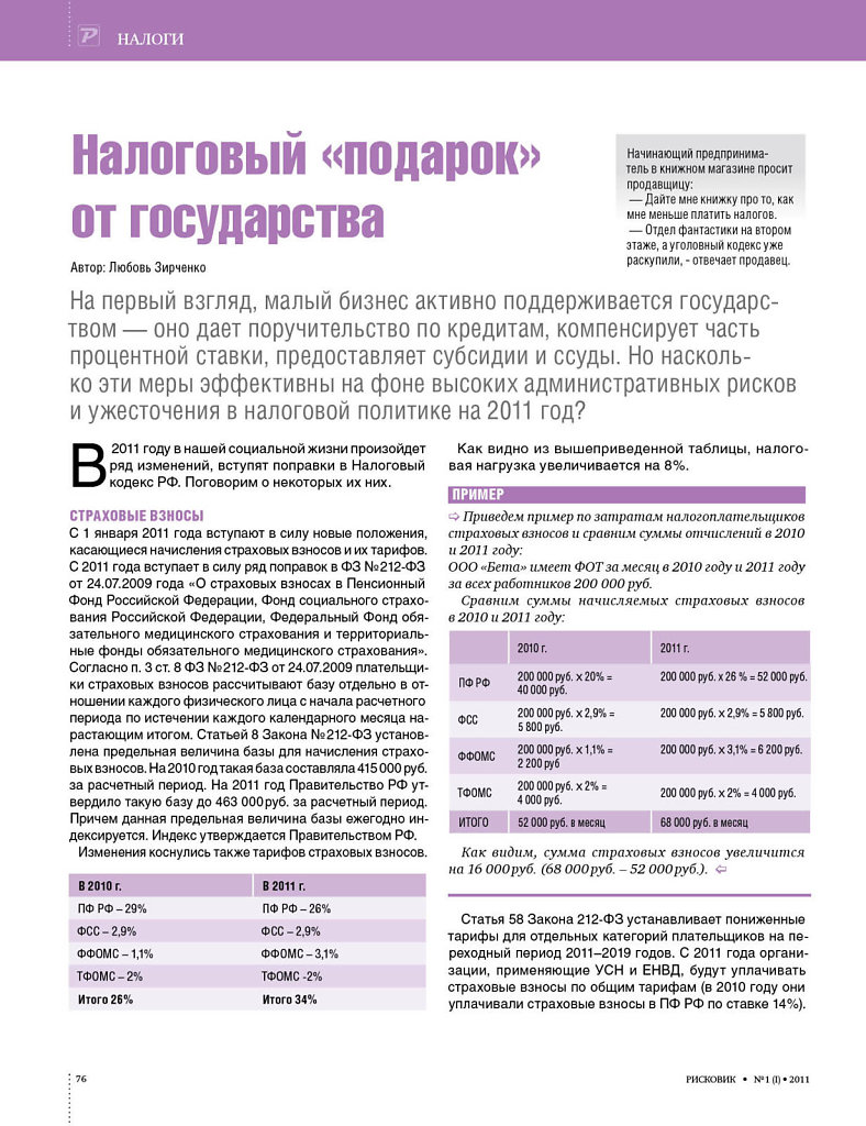 Magazine page